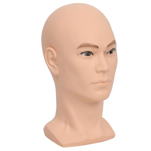Tête de mannequin chauve de qualité supérieure pour coiffeurs