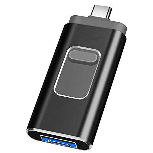 Chiavetta USB 3 in 1: connettore I-OS + connettore Android/USB C + USB 3.0 e può essere utilizzato per dispositivi i-Phone/i-OS. / Android / PC Grande capacità di archiviazione in una piccola chiavetta di memoria portatile per i-phone.