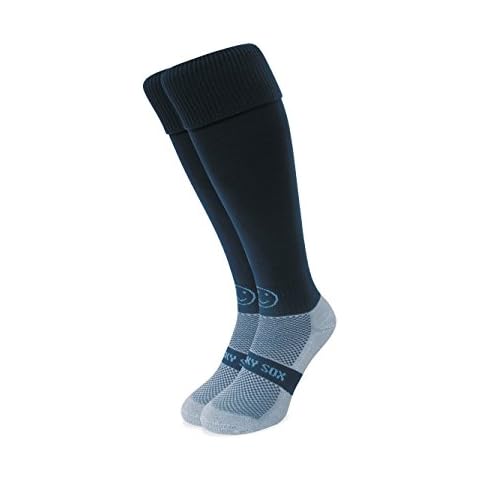 WackySox Plain Navy Blue Knee Length Sport Socks Cover