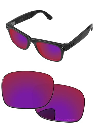Image of Replacement Lenses for Ray-Ban Meta Wayfarer RW4006 & RW4012 50mm AI Glasses - Photochromic, Anti Blue Light Lens