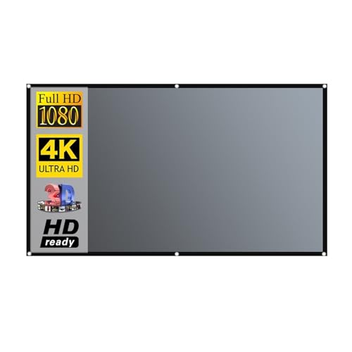 Pantalla de proyector 16:9 cortina antiluz metal tela reflectante para oficina y cine en casa