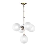 Fait À La Main: Chaque Sphère de Verre Est Expulsé Individuellement Et Fini À La Main Par Un Artisan Qualifié .?No Deux Lustres Se Ressemblent Dans Notre Usine.