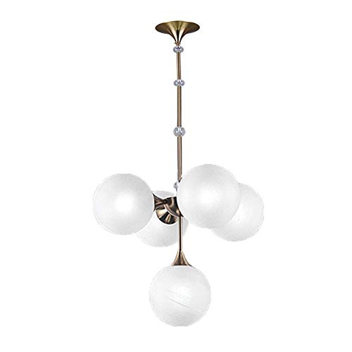 Lustre moderne E27 plafonnier molécules boules de verre pour couloir salon