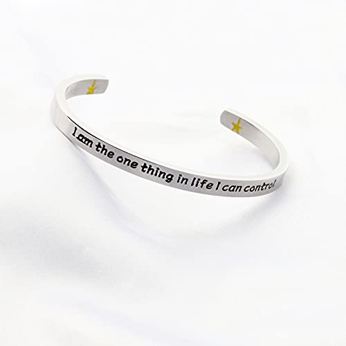 UJIMS MusicalTheatre Inspired Gift I Am The One Thing in Life I Can Control Cuff Bracelet Musical Lyrics Gift4