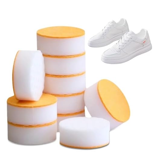 VOHESEA Schuhreiniger, 10 Stück Schmutzradierer Schwamm, Multifunktionaler Sneaker Cleaner, Geeignet für Sportschuhe, Tennisschuhe, Basketballschuhe
