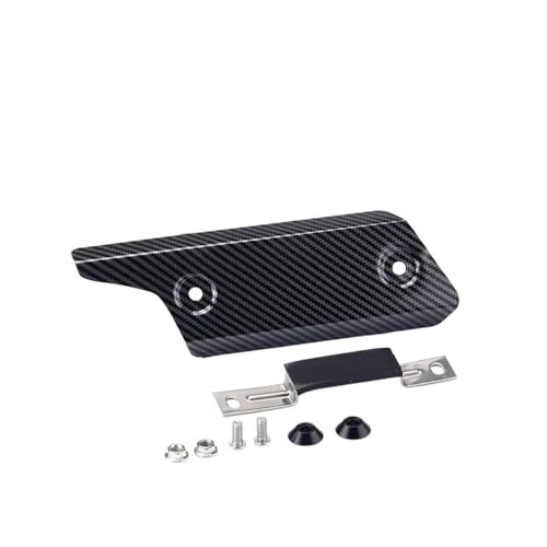 Moto Bouclier Thermique Universel Cache de Protection Noir pour Silencieux d Échappement