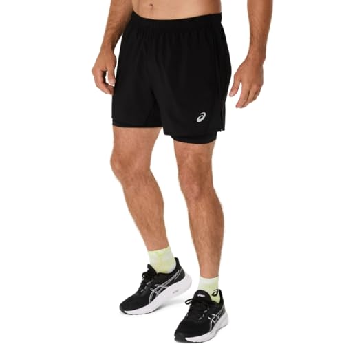 ASICS MEN'S SILVER 2N1 5IN SHORT RUNNING APPAREL3