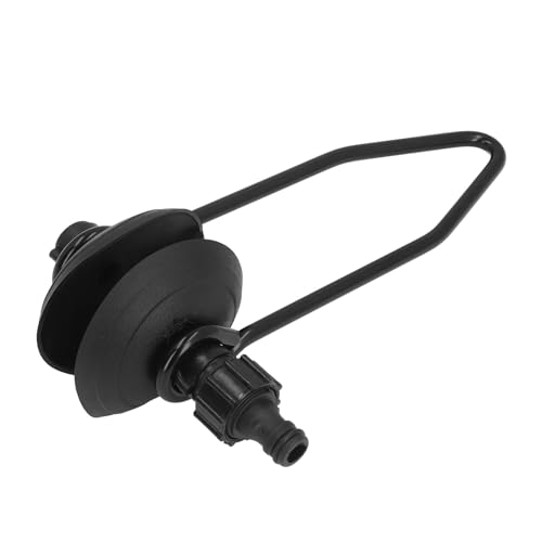 Walfront Adaptador de Manguera Suave de Conexión Rápida Desmontable de 16mm, Enjuague de Motor de Disco de Goma Negro Redondo con Ajuste de Motor Inactivo