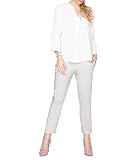 Dorothy Perkins Damen Tapered Hose Cotton Sateen, grau, Gr. 46 (Herstellergröße: 18)