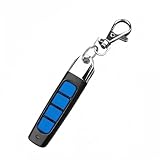 Cloning Remote Control Keychain, Replacement for Universal Garage Door Gate, 4-in-1 Wireless 433MHz Copy Remote Controller, Remote Control Duplicator for Cars Symbol ABCD (Black-Blue, ABCD)