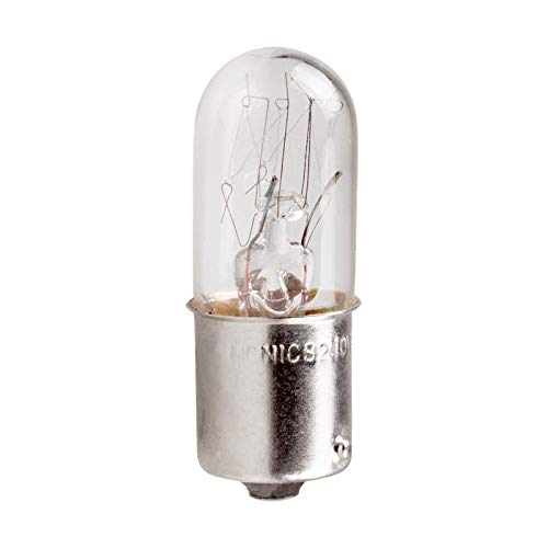 MAB-T15-S-012-08-BP, MENICS Signal Light Accessory, Incandescent Bulb, 15mm Bayonet Socket, Single Contact Base, 12V, 8W, 10 Pieces Bundle