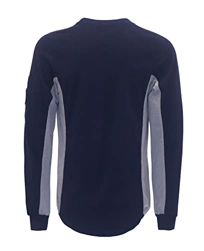 Image of BOCOMAL FR Shirts 5.5oz 100% Cotton Flame Resistant Shirt Lightweight CAT2 Fire Retardant Henley Shirts