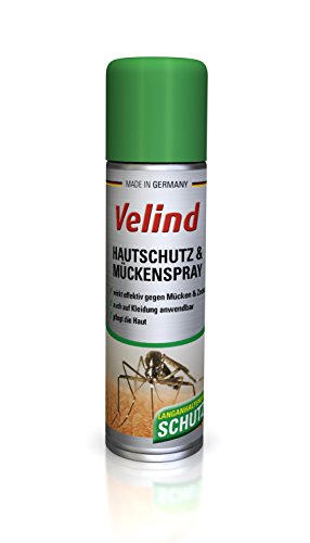 Velind - Spray antimosquitos y protector para la piel (4 unidades de 200 ml)