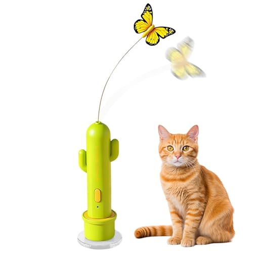 Jouet interactif pour chat électrique rechargeable avec ventouse de sol - 2