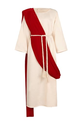 Cyborey Jesus Costume Men Greek Cosplay Ancient Rome Costume Adult Halloween Fancy Dress Set