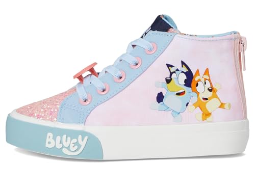 Ground Up Girl's Bluey High-Top (Toddler/Little Kid) Pink 10 Toddler M4