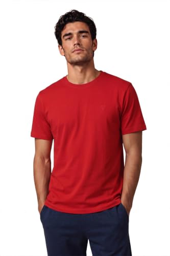 Image of Van Heusen Men's Crew Neck T-Shirt - Soft & Breathable Cotton | Regular Fit | Comfortable Everyday Casual Wear | Short Sleeves | Summer Favorite |Solid Colors | Style 60052|Available in Pack of 1 & 2