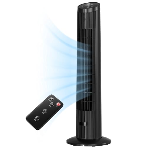 Uthfy 31" Tower Fan for Bedroom, 15H Timer, 26ft/s Fans that Blow Cold Air