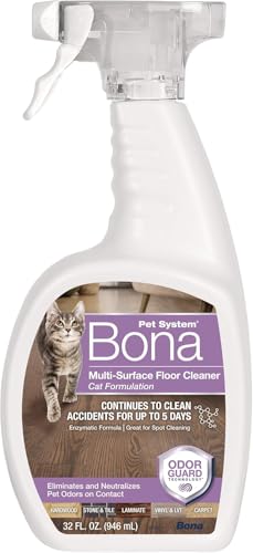 Image of Bona Pet Spray Odor Eliminator, Cat Formulation, 32 fl oz, Safe for Carpets and Multi-Surface Floors