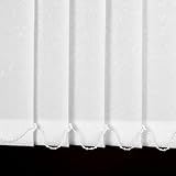 Composants de Réglage Centraux: Les Stores Verticaux et Rideau Verticaux sont équipés de lamelles Verticales pivotantes de 0 à 180° et d’un rail en aluminium silencieux de haute qualité pour un fonctionnement fluide, une installation facile, un réglage précis de la lumière, l’intimité et l’apport lumineux