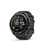 Garmin Fenix 9 Pro - 51 mm, Carbon Gray DLC Titanium con cinturino in silicone nero/grigio ghiaia | Le funzioni LTE e Inreach non sono supportate negli Emirati Arabi Uniti | Fino a 31 giorni di