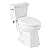 Signature Hardware 483546 Rilla 1.28 GPF Two Piece Elongated Toilet - Bidet Seat Included - White
