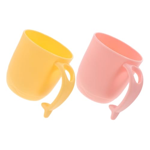 Vaguelly 2 Pezzi Tazze per Spazzolino e Dentifricio per Risciacquo Oral