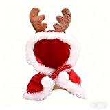 Bekleidung für 17cm Plüsch,Kleidung für Weihnachten Kleidung,Weihnachten Cloak,Süße Detailreich Kuscheltier Kleidung Outfit nur Bekleidungs für 17/15cm Stehend/Sitzen Puppe (A)