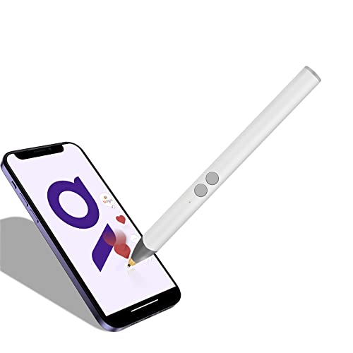 Uogic Stylet Actif pour écrans Tactiles avec Commande à Distance de l'obturateur de l'appareil Photo, léger et Mince, Stylet Numérique pour iPhone/Android et écrans Tactiles Capacitifs
