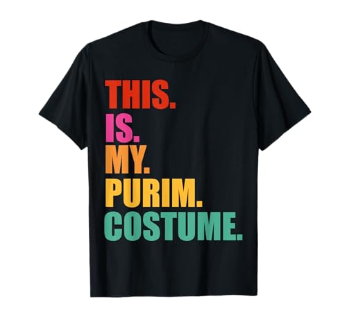 This Is My Purim Costume Funny Jewish T-Shirt