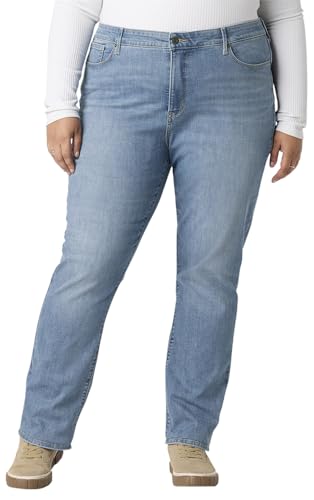 Levi Strauss Signature Gold Womens Totally Shaping Straight Jeans (New) Cinque Azure 10