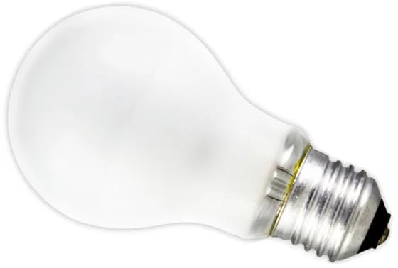 60 Watt GLS Standard Shape Light Bulb with Edison Screw Cap and Pearl Finish for Indoor Lighting Use