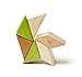 6 Piece Tegu Pocket Pouch Prism Magnetic Wooden Block Set, Jungle