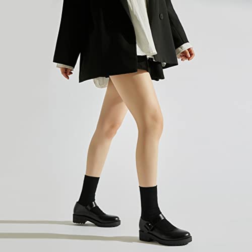 Caradise Womens Chunky Mary Janes Platform Cosplay Uniform Shoes2