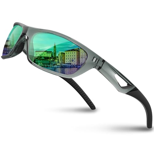 Image of RIVBOS Polarized Sports Sunglasses Driving Sun Glasses Shades for Men Women Tr90 Frame for Cycling Fishing Running RB831