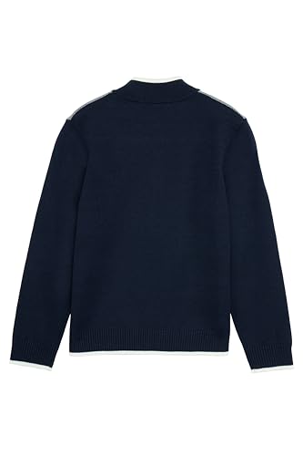 RAW X (4-12) Quarter-Zip Long Sleeve Mock Neck Knit Sweater for Kids and Boys, Big Kids Knit Sweater for Fall and Winter2