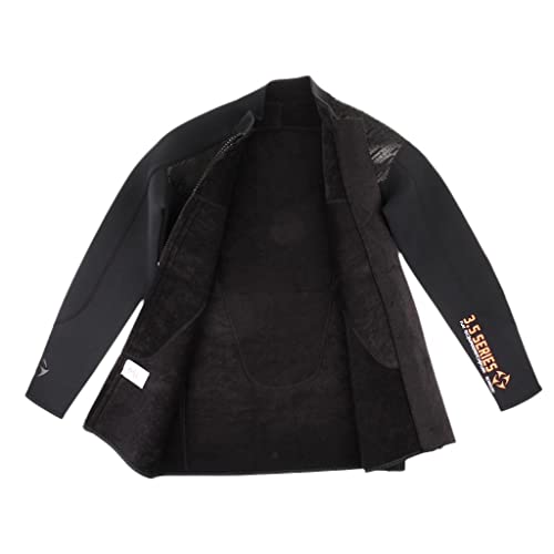 Chaqueta de neopreno para buceo hombre RNXRZANK, protección contra erupciones, color negro, tamaño 3X-Large miniatura 6
