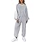 Viottiset Pyjama, casual, trainingspak, sweatshirt, 2-delige loungeset, Kaki, XL