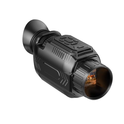 Yanmis Visión Nocturna Monocular, Telescopio Monocular Infrarrojo Digital 4K, 64MP 28x Zoom, 3600 MAh Batería Recargable, para Caminar y Acampar