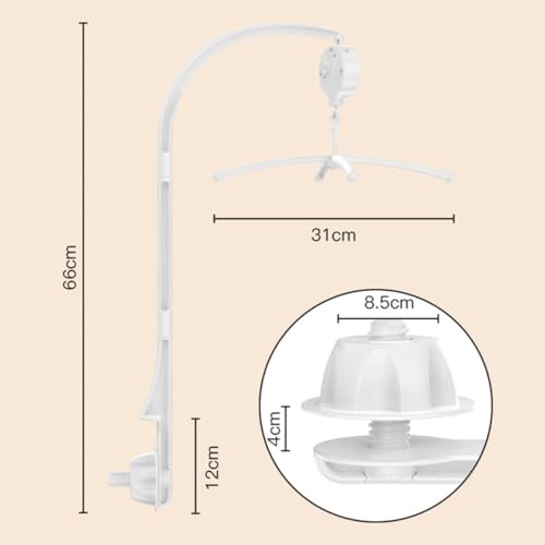 Support de mobile pour berceau de bébé décoratif et facile à fixer au lit - 2