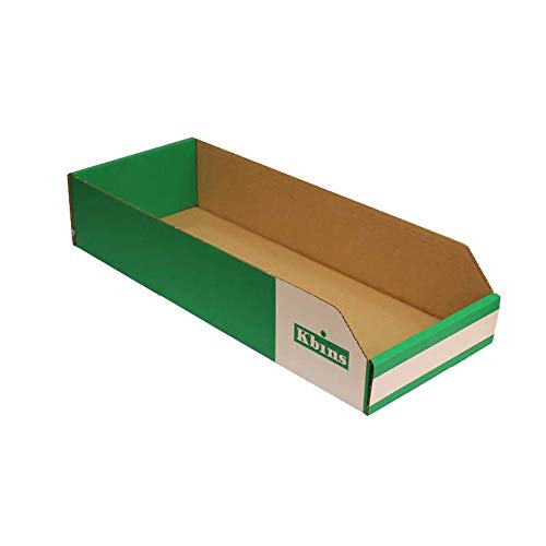 Pack of 50 K Bins - 100mm High Cardboard Storage/Picking Bins (500 x 200mm - A5020)