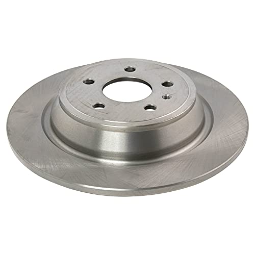 Image of TRQ Rear Brake Pad and Rotor Set Ceramic Solid Rotors