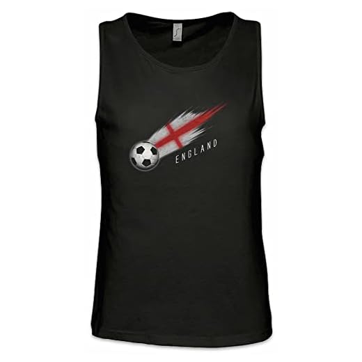alpdolf Roliga t-shirts för män England fotboll komet I män linne engelsk fotboll flagga VM kvinnor grafiska t-shirts (Färg: Multifärg, storlek: L)