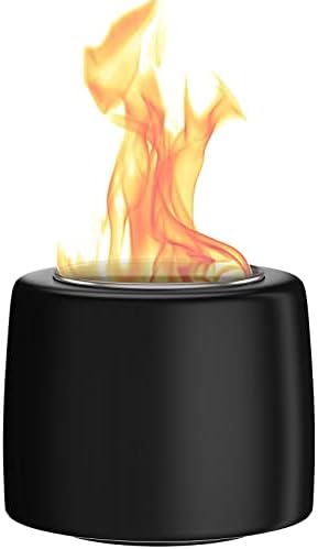 SNHPDH Tabletop Fire Pit, Indoor Mini Fire Pit Outdoor Portable Ethanol Fire Bowl, for Balcony Patio Personal Fireplace
