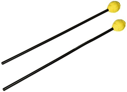 Mike Balter 11BB Ensemble Series Hard Yellow Marimba Mallets with Black Birch Handles
