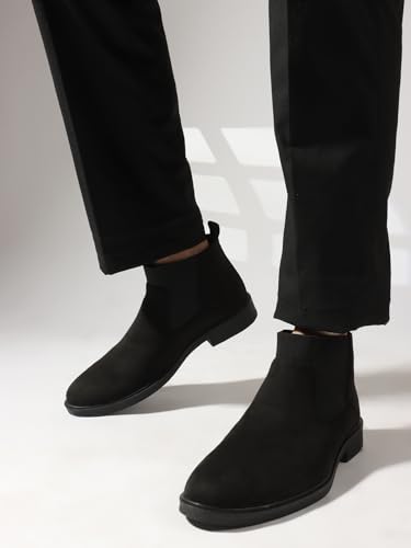 Image of Carlton London Men's Chelsea Comfortable Slip-On Round Toe Boot