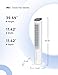 DREO Portable Air Conditioners Fan, 40” Standing Fans that Blow Cold Air, Portable AC，80° Oscillating Evaporative Air Cooler，Removable Water Tank, Ice Packs, Remote Control, 4 Speeds, 7H Timer, White