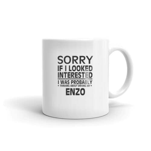 Voltx Design Thinking About Driving My Enzo Printed Ceramic Coffee Mug 11oz|Coffee Mug Gift|Mug for Tea & Coffee|Ceramic Coffee Mug |Printed Coffee Mug