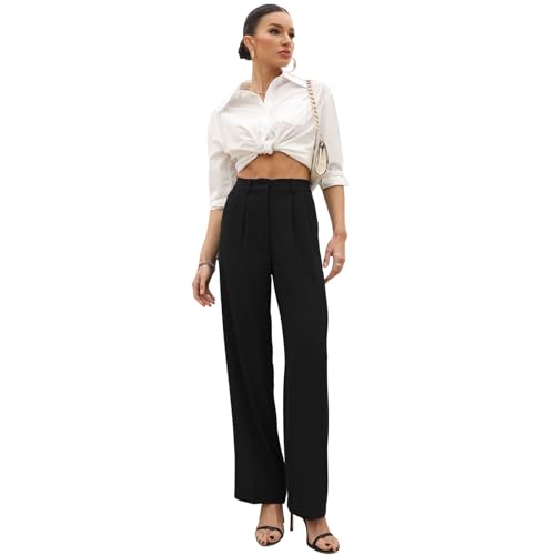 Wide Leg Pants | High Waisted Trousers with Pockets | Comfortable Work & Business Casual Pant2