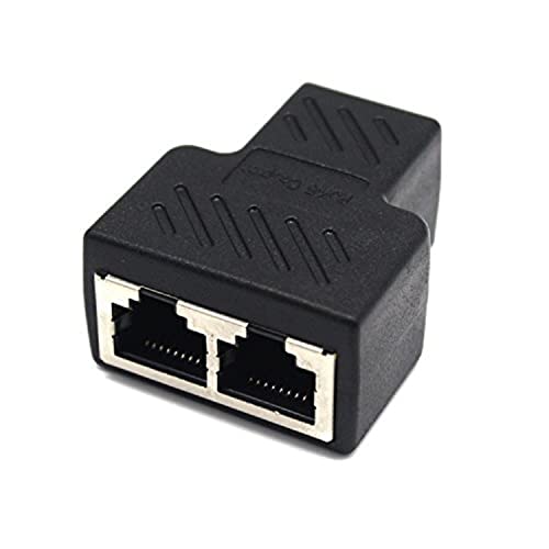 Adaptador Divisor RJ45 MOTONG 1 a 2 Puertos Hembra CAT 5/CAT 6